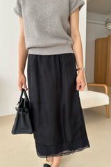 Silk Lace Skirt