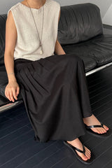 Architectural Stitched Pleat Skirt