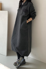 Winter Cozy Fleece Dress