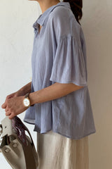 Button Linen Yoru Blouse