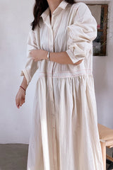 Soft Stitch Shirt Dress