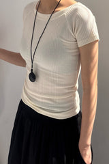 Slim Fit Rib Tee