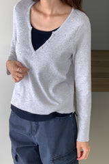 Contrast Wool Knit