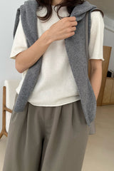 Fine Wool Short Slv Knit