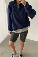 Terry Half Zip Pullover