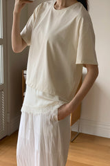 Asymmetric Lace Tee