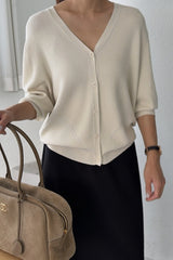 Soft V Neck Cardigan
