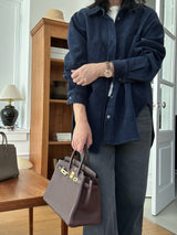 Boxy Pocket Corduroy Shirt