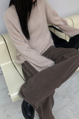 Premium Brushed V-neck Knit