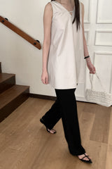 Minimal V-Neck A-Line Tunic
