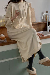 Soft Knit Hoodie Dress