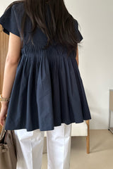 Cross Pintuck Blouse