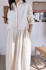 Soft Stitch Shirt Dress