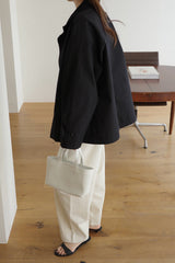 High Neck Half Trench Coat