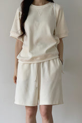 Waffle Short Sleeve Top