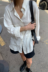 Luxe Lyocell Oversized Shirt