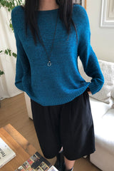 Pale Boatneck Knit