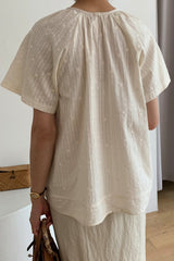 Lace Stitch Embroidered Blouse