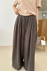 Button Wide Pants