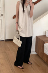 Minimal V-Neck A-Line Tunic