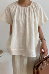 Lace Stitch Embroidered Blouse