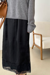 Silk Lace Skirt