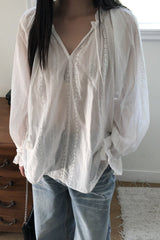 Boho Ruffle Blouse