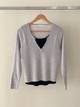 Contrast Wool Knit
