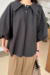 Volume Collar Blouse