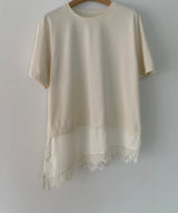 Asymmetric Lace Tee