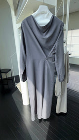 Modern Cowl Dress