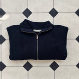 Wednes Knit Zip Up