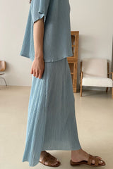 Pleats Maxi Skirt