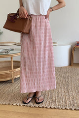 Wrinkle Stripe Skirt