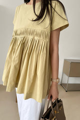 Cross Pintuck Blouse