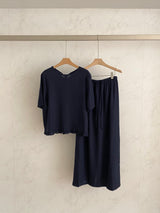 Linen Frill Hem Set