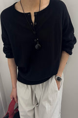 Button Round Knit