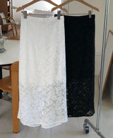 Floral Lace Maxi Skirt