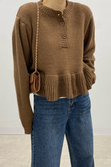 Peplum Knit Pullover