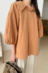 Volume Collar Blouse