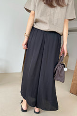 Satin Skirt Pants