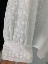 Airy Eyelet Puff Blouse