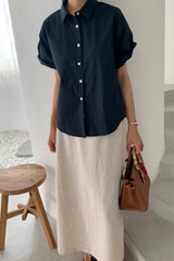 Twisted Rolle Up Shirt