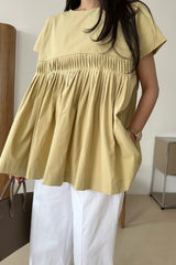 Cross Pintuck Blouse