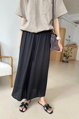 Satin Skirt Pants