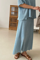 Pleats Maxi Skirt