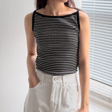 Stripe Boat Neck Tank
