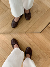 EF3262 Ribbon Toe Ballet Flat