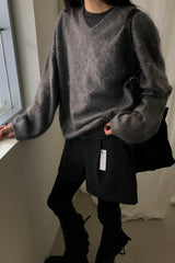 Premium Brushed V-neck Knit