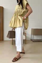 Cross Pintuck Blouse